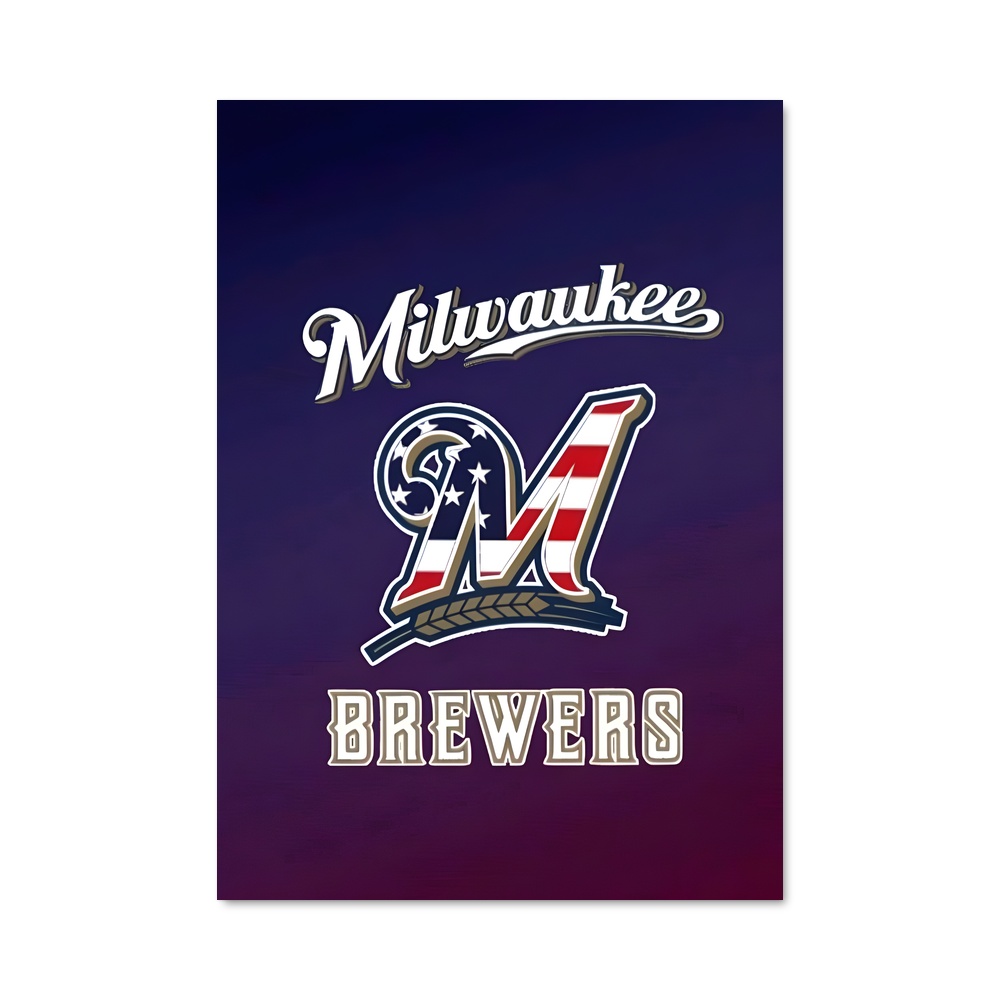 Poster Brewers Nation – affiche Baseball